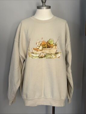 Frog and Toad XL Cream Crewneck Sweatshirt